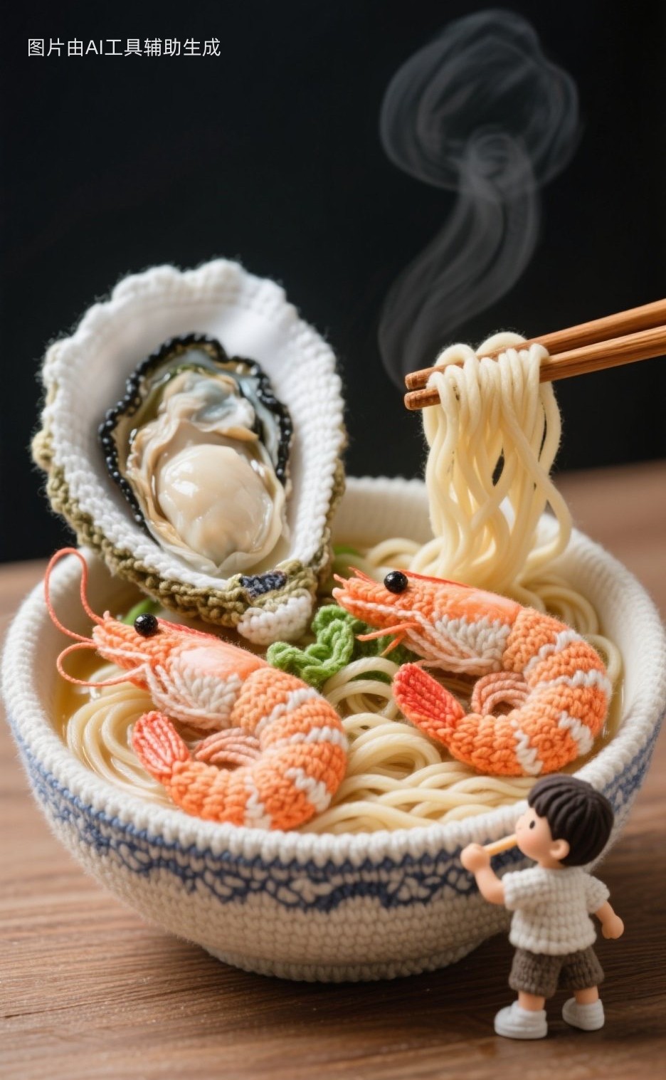 牡蠣鮮蝦面